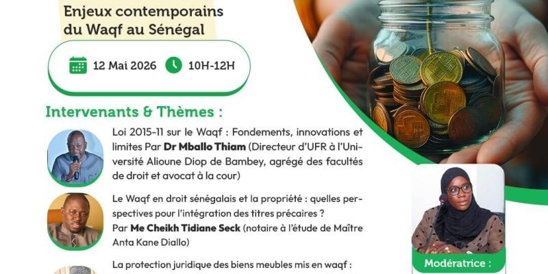 [Webinaire] Défis juridiques et fonciers du Waqf au Sénégal&nbsp;: enjeux et perspectives